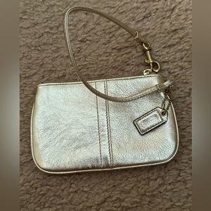 Coach Gold Wristlet